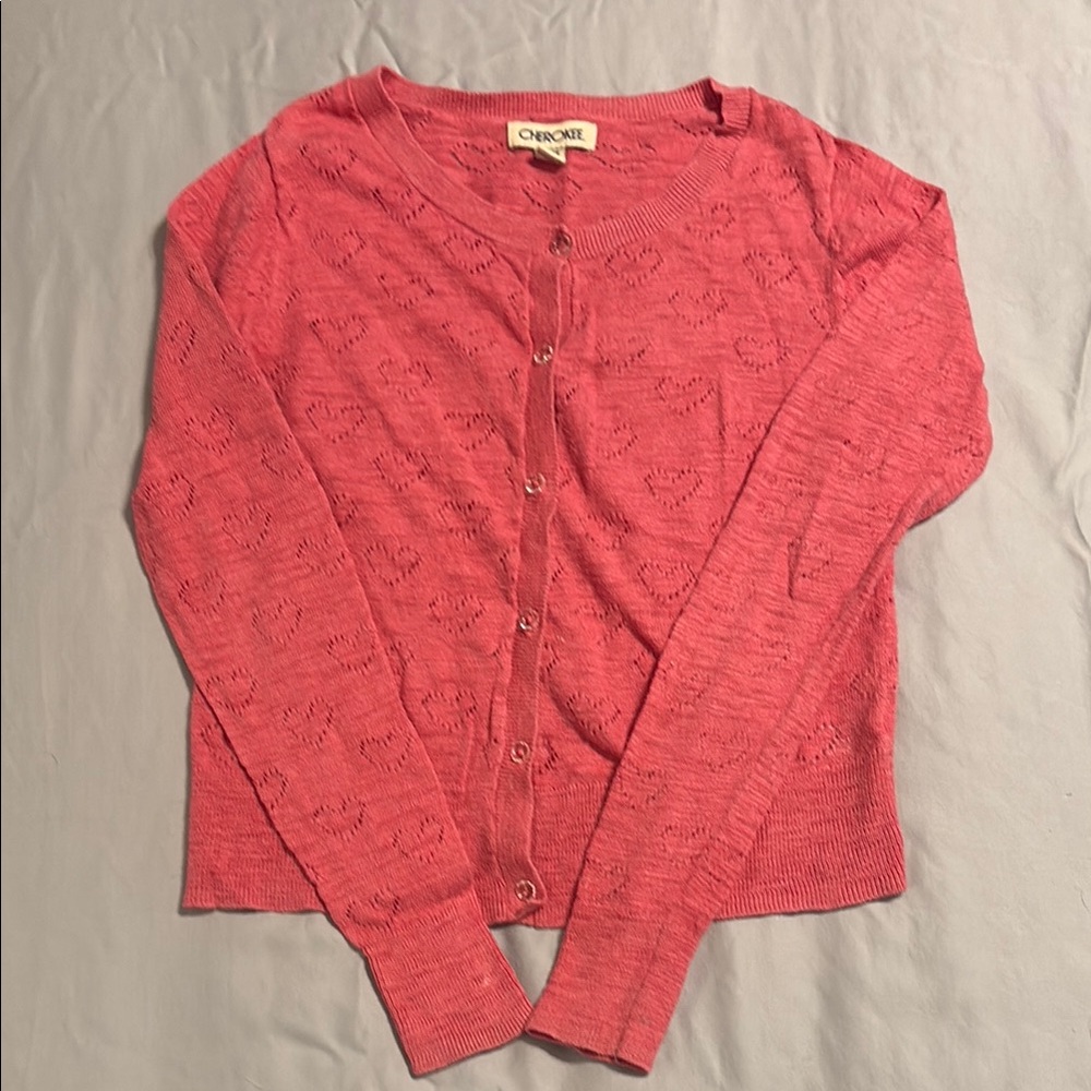 Cherokee Pink Lightweight Knit Sweater